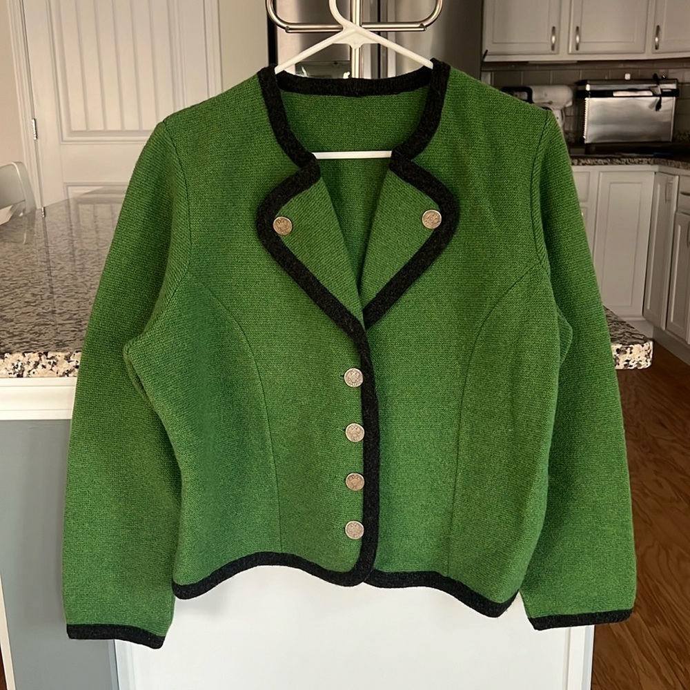 100% Merino wool made in Germany, blazer cardigan, jacket